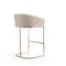 Manhattan Comfort Louvre Barstool in Cream and Titanium Gold (Set of 2) 2-BS016-CR - alternate 5